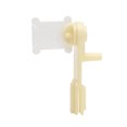 thumbnail image 1 of 1pc String Winder and 120pcs Plastic Plastic Floss Bobbins Floss Bobbins Embroidery Floss Organizer Cross-Stitch Thread Holder Cards, 1 of 8