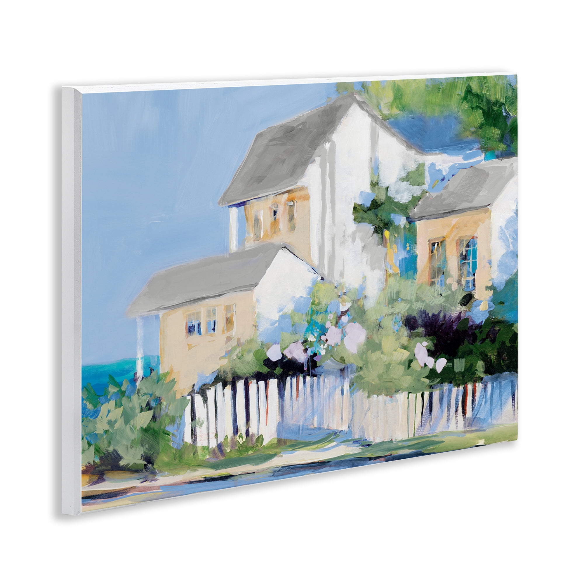 Stupell Industries Living by the Water Cottage Wall Plaque Art, design by Jane Slivka