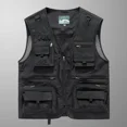 thumbnail image 1 of Chaleco táctico de pesca y senderismo para hombre, chaqueta sin mangas de malla para fotógrafo, 14 bolsillos, novedad de verano, 1 of 5