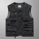 thumbnail image 1 of Chaleco táctico de pesca y senderismo para hombre, chaqueta sin mangas de malla para fotógrafo, 14 bolsillos, novedad de verano, 1 of 5