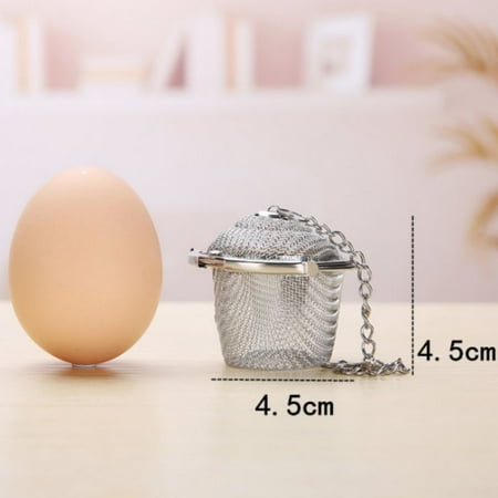 

SUPERHOMUSE Reusable Stainless Steel Mesh Tea Ball Infuser Filters Tea Interval Diffuser for Loose Leaf Tea Herbal Spices Seasonings