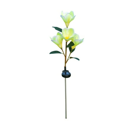 

Hueook Room Decor Led Lights for Bedroom Solar Power Flower Led Light Outdoor Garden Yard Lawn Landscape Lamp 1Pcs