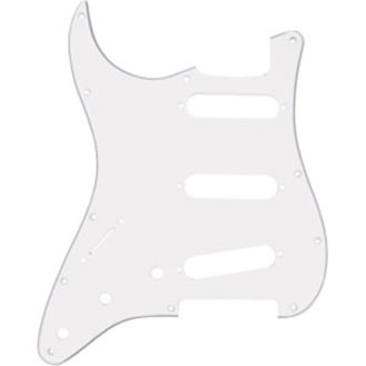 3-Ply Mint Green 11-Hole Mount S/S/S Stratocaster® Pickguard (Left Hand)