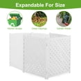 thumbnail image 6 of 3-Panel Outdoor Air Conditioner Fence Screen, 32" W x 38" H Outside Backyard Wood Privacy (White), 6 of 8