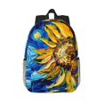 thumbnail image 1 of Disketp vintage Starry Sunflower Mochila Escolar de 15 Pulgadas, Mochila Ligera para Estudiantes, Viajes y Trabajo, Cómoda y Resistente para el Uso Diario, 1 of 6