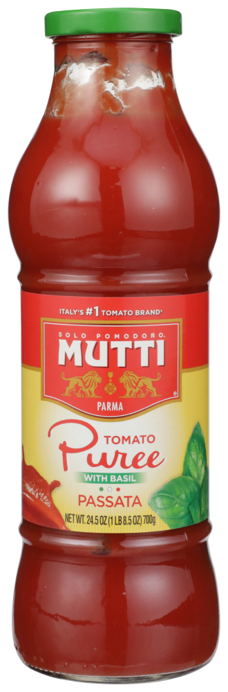 Mutti Tomato Puree With Basil, 24.5 Oz - Walmart.com - Walmart.com