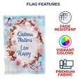 thumbnail image 5 of America Forever Kindness Matters Live Happy Garden Flag 12.5 x 18 inch Inspirational Live Love Laugh Double Sided Pink Floral Butterfly Summer Seasonal Yard Outdoor Decorative Motivational Flag, 5 of 5