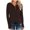 Dark Brown, variant on Npasoilc Pullover Tops for Women Casual Solid Color Basic Tees Shirt Fall Tops Long Sleeve Shirts Trendy V-Neck Button Tunic Tops Comfy Blouse