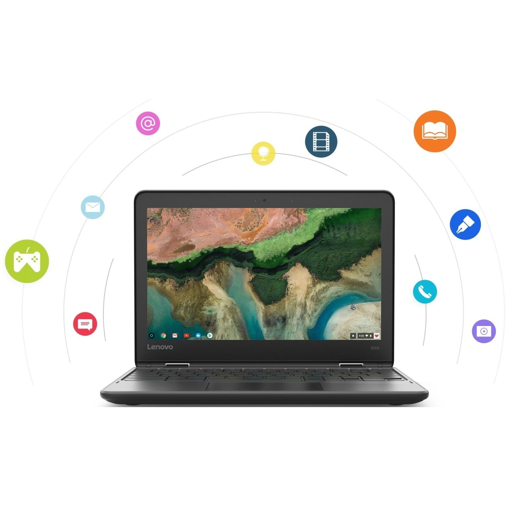 Restored Lenovo 300e Chromebook (2nd Gen) AST 82CE - Flip Restored Lenovo 300e Chromebook (2nd Gen) AST 82CE - Flip