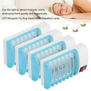 4pcs 110V Mini Household Electric LED Environmental Protective Mosquito Fly Bug Insect Trap Zapper Killer Repellent Night Lamp