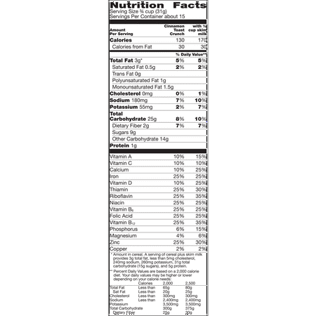 Cinnamon Toast Crunch, Cereal, with Whole Grain, 16.2 oz