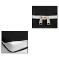 thumbnail image 6 of 4 Piece Zipper Sheet Set Includes (1 Zipper Fitted Sheet, 1 Flat Sheet And 2 Zipper PillowCase) with 15 Inch Deep Pocket 800 TC 100% Egyptian Cotton Solid Black Color King Size, 6 of 7