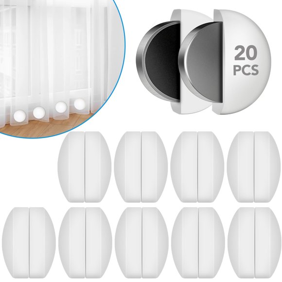 Cortinas de ducha YixangDD de silicona, 20 unidades (10 pares)