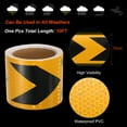 thumbnail image 3 of Unique Bargains Reflective Tape, 4' x 33 FT Arrow Waterproof Adhesive Safety Tape, Yellow Black, 3 of 6