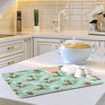thumbnail image 6 of Slothes Branches Leaves Dish Drying Mat Dish Drainer Rack Mats Water Absorbent Non-Slip Easy Clean Heat Resistant for Kitchen Counter, 6 of 8