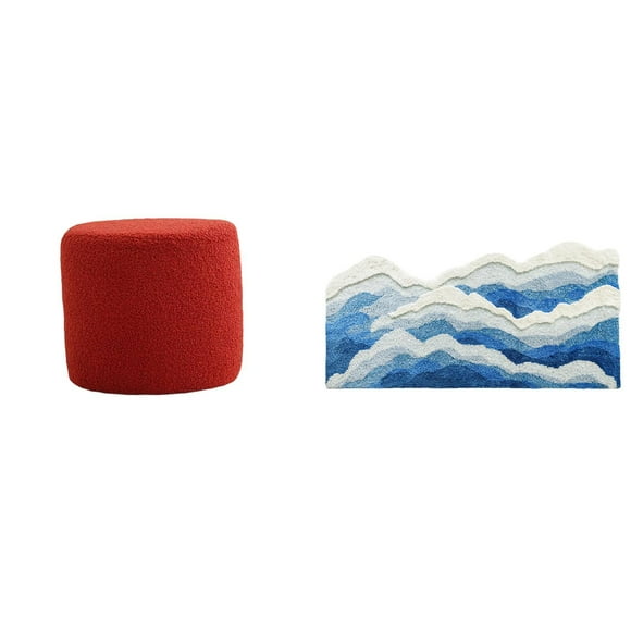 Escabel,Reposapiés pequeño,taburete otomano,sofá,taburete de té,Reposapiés Cubo Taburete Taburete para Dormitorio Baño,Alfombra de área,Alfombra de área para sala de