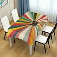 thumbnail image 3 of Yayeee Tablecloths for Rectangular Tables 60 x 90 inch Party Table Cover, Colorful Cat, 3 of 6