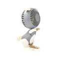 thumbnail image 2 of Ventilador de escritorio para cachorros, 3 velocidades, desmontable, lindo, silencioso, para exteriores, fuerte, ventilador de mesa personal gris BLESIY Ventilador de escritorio giratorio, 2 of 8