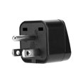 thumbnail image 5 of 2x Plug Adapter In Black - Set Of 2 Pieces Type B Power Socket Travel Adapter For Germany, Italy, Spain, France - Converter Conversion Device, 5 of 5