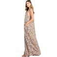 thumbnail image 3 of Love Stitch Women's Rose Print Maxi Dress w/ Pockets (S, Mustard), 3 of 5