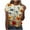 Style 04, variant on Summer Tops for Womens Plus Size Fashion Floral Print Shirts Loose Casual Pullover Short Sleeve Blouses Women's T-Shirts Top
