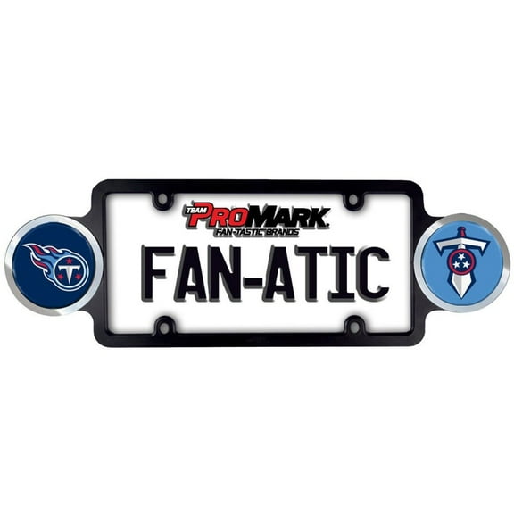 Tennessee Football Titans Automotive License Plate Frame with Team Badges