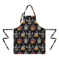 thumbnail image 2 of Pioneer Flower Floral Print Pattern Apron for Women and Men, Cotton Linen Waterproof with Pockets, Adjustable, 33x27 Inch for Kitchen, Gardening, BBQ, Salon, 2 of 6