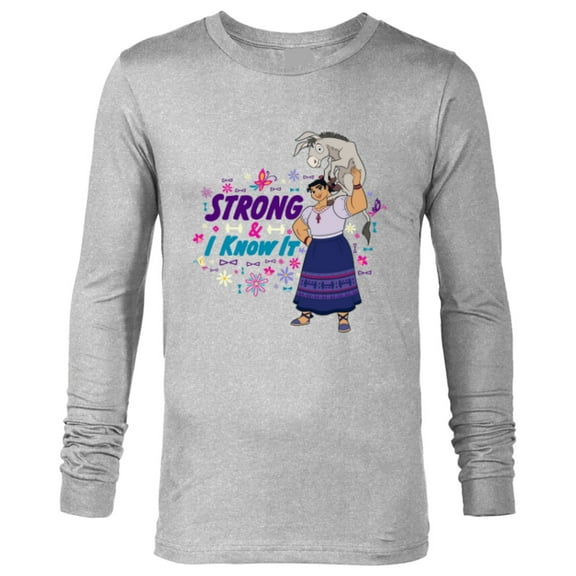 Disney Encanto Luisa Strong I know It - Long Sleeve T-Shirt for Men - Customized-Athletic Heather