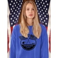 thumbnail image 2 of Independence Day Rubber Seal Sweatshirt Women -Image by Shutterstock, Female XX-Large, 2 of 4