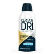 Certain Dri Prescription Strength Antiperspirant Deodorant Dry Spray for Men and Women, 4.2 oz
