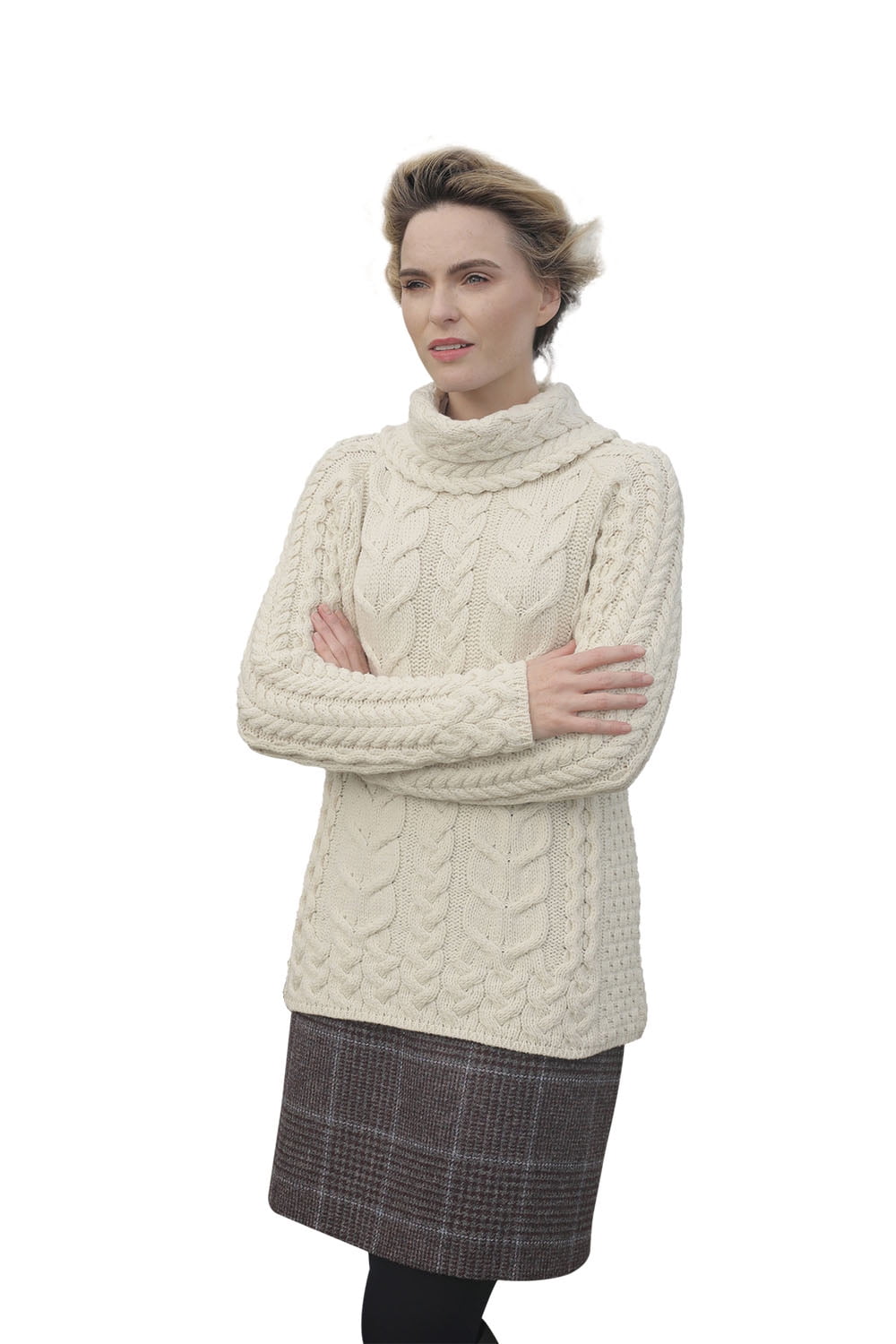 merino cowl neck sweater