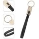 thumbnail image 3 of Cable de carga de cuero para teléfono móvil, multifunción, dos en uno, llavero con cable de datos (tipo C, negro), 3 of 5