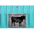 thumbnail image 6 of Home Is Where Herd Is Vinyl Decals Wall Art Stickers Farm Quotes 15x12-Inch Black, 6 of 6