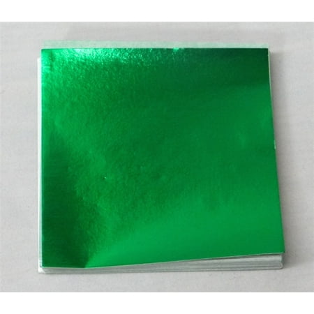 Candy Molds N More 4 x 4 inch Emerald Green Confectionery Foil Wrappers, 125 Sheets