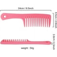 thumbnail image 5 of Wide Tooth Comb, Tooth Comb Detangling Large Hair Detangling Comb Anti-static Comb Hair Comb for Curly Hair Long Hair Wet Dry Hair Reduce Hair Breakage, 2PCS(Black, Pink), 5 of 5