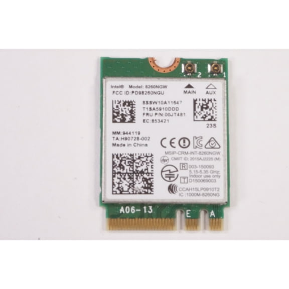 SW10A11647 Lenovo Wireless Card YOGA