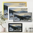 thumbnail image 4 of Designart 'View On Snowy Mountain Tops At Evening Glow' Traditional Framed Art Print, 4 of 4