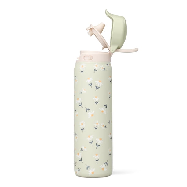 Ello Flip & Fill 22oz Insulated Stainless Steel Water Bottle, Leak
