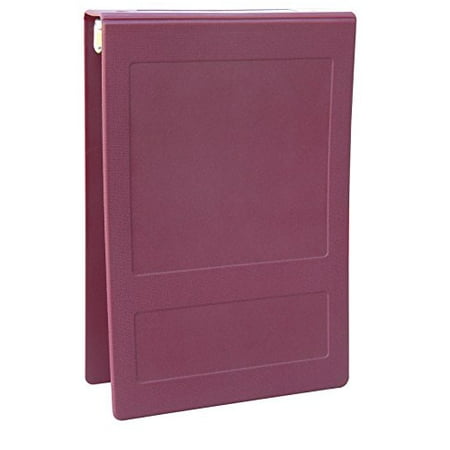 Omnimed Flip 2 Ring Open Poly Binder, Burgundy, 1.5