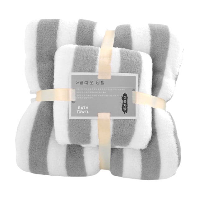 Yhmxh Decoración del baño Toallas de baño absorbentes de terciopelo para adultos, juego de toallas de baño suaves y cómodas, juego de toallas de baño suaves y muy absorbentes.