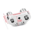 thumbnail image 4 of Graflsoa Silver Aluminum AC Compressor Adapter Fitting for Air Conditioning Systems, 10.5x7x4.5cm, 133g, 4 of 6