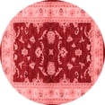 thumbnail image 1 of Ahgly Company Indoor Round Oriental Red Industrial Area Rugs, 8' Round, 1 of 4
