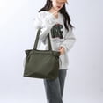 thumbnail image 3 of Bolso Ligero Mano Oxford Hombro Cincha Lateral Universitario Con Cordón para Mujer, 3 of 9
