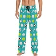 thumbnail image 4 of joogoo Men's Pajama Pants Football Tennis Balls Soft Long Sleep Lounge Pjs Bottoms M, 4 of 7