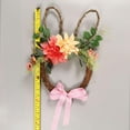 thumbnail image 4 of Beppter Wreath,1X Garland,Easter Dahlia Bow Rabbit Wreath,Easter Wreath Spring Decorating Farmhouse Decor Wall Home Decor Gift Diy Easter Front Door Wreath Decoration, 4 of 9