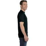 Hanes Men's ComfortSoft Crewneck T-Shirts, Medium, Black, Pack of 5 ...