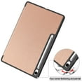 thumbnail image 5 of ELEHOLD Case for Samsung Galaxy Tab S10 FE+, Slim Stand Protective Case with S Pen Holder, Auto Sleep/Wake PU Leather Folio Cover,Rosegold, 5 of 7