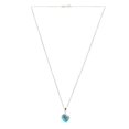 thumbnail image 4 of Collar Zvezda Heart color Turquoise plata .925 Zvezda ZCO-HEAR14-TURQ, 4 of 4