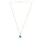 thumbnail image 4 of Collar Zvezda Heart color Turquoise plata .925 Zvezda ZCO-HEAR14-TURQ, 4 of 4