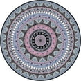 thumbnail image 2 of Gustave Round Beach Tapestry Mandala Tapestry Boho Hippie Beach Towel Outdoor Picnic Blanket Table Cloth Yoga Meditation Mat Home Decor 55 Inch, 2 of 9